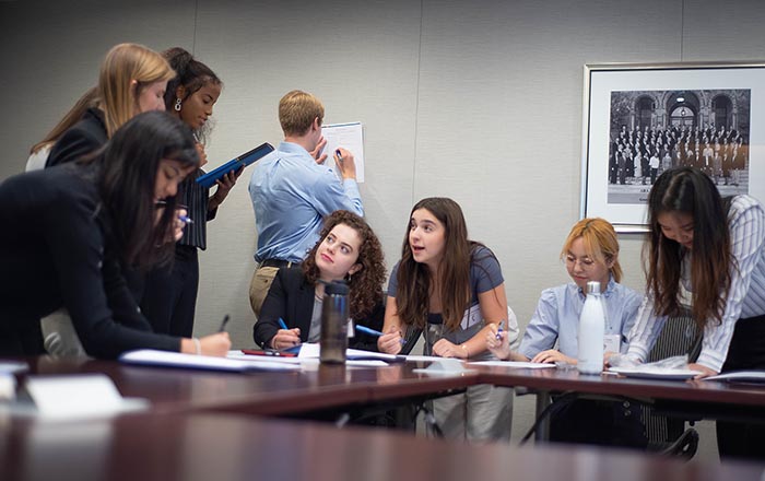 Interns Collaborating