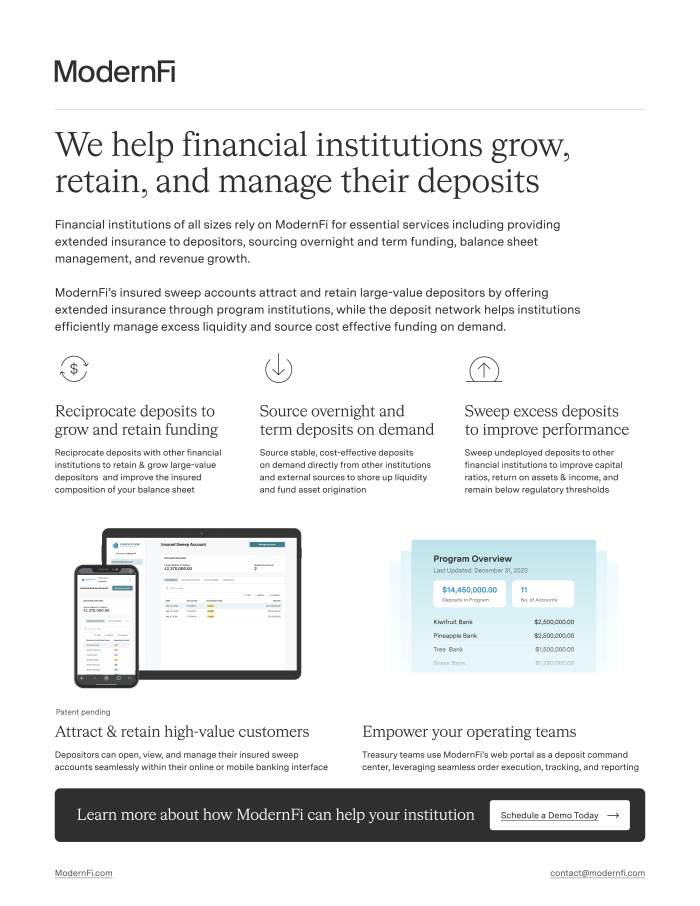 ModernFi Deposit Network