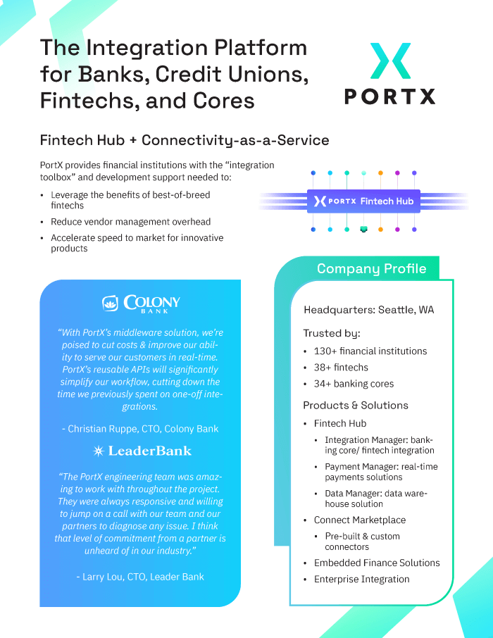 PortX One Pager